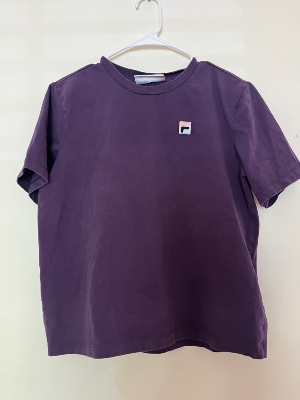 Fila Deep Purple Logo Short Sleeve Tee